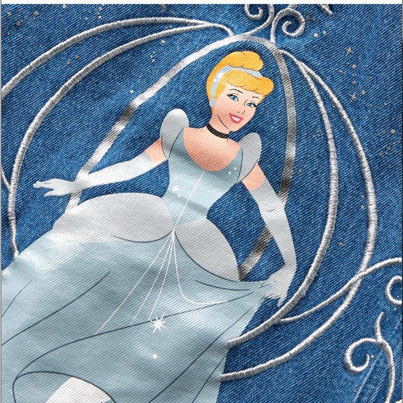 Disney Blue Jean Jacket with Cinderella Design - Picture 4 of 8